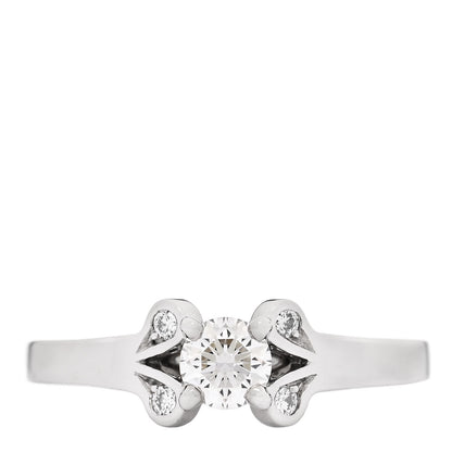 Cartier Platinum Diamond .23ct Ballerine Solitaire Engagement Ring 46 3.75 1 of 7