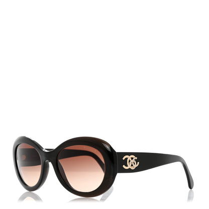 Chanel Acetate Oval CC Sunglasses 5469-B Green 1 of 8