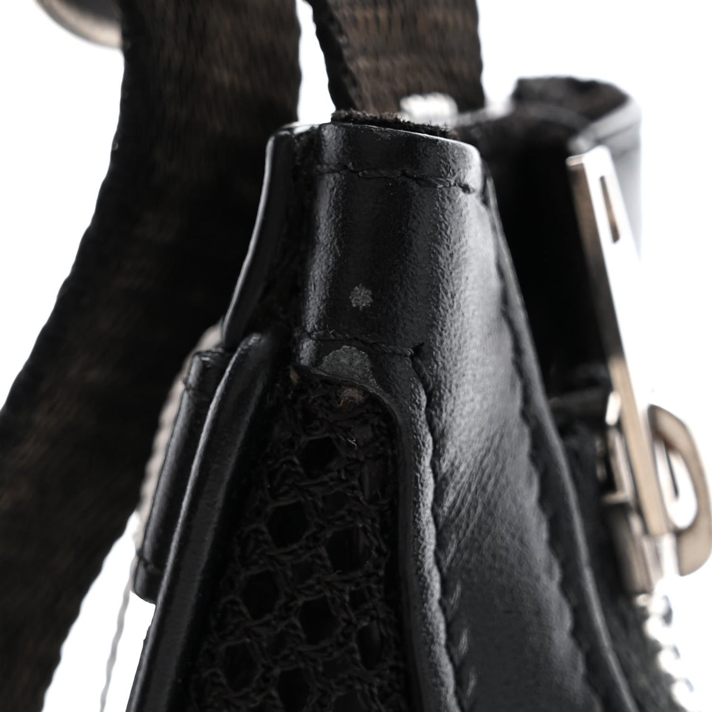 Mesh Ava Trekking Shoulder Bag Black