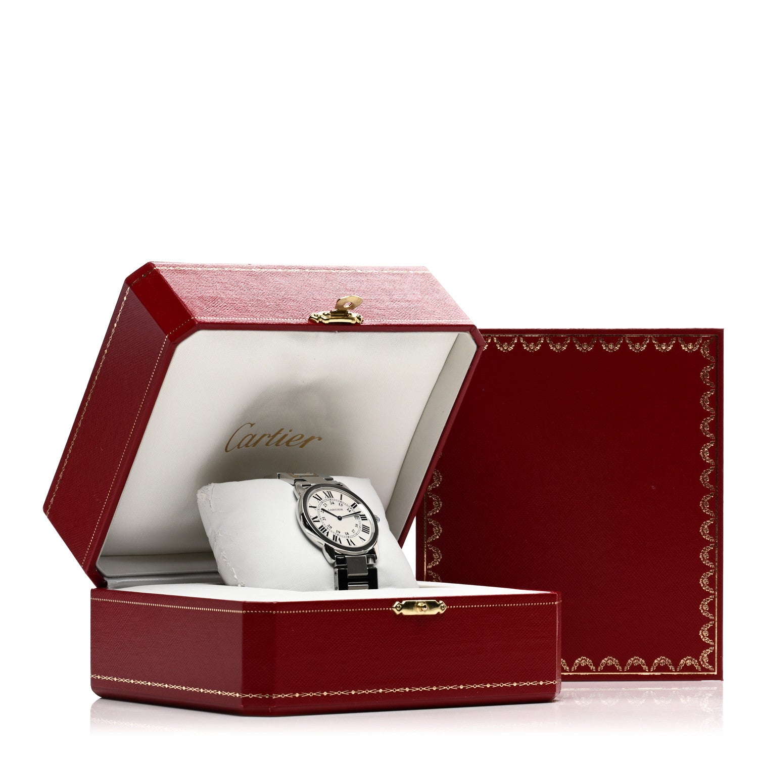 Cartier Stainless Steel 36mm Ronde Solo Quartz Watch 5 of 5