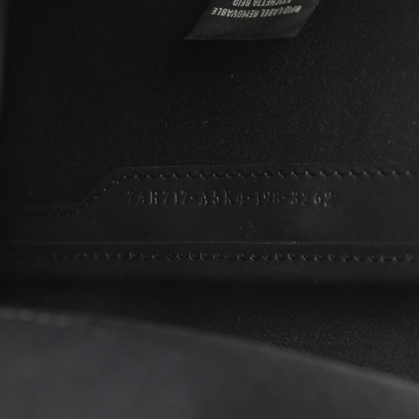 Glazed Fabric Vitello Century FF 1974 Stamp Patch Mini Peekaboo Defender Cover Mogano Panna Black
