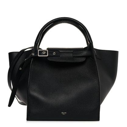 Celine Supple Grained Calfskin Small Long Strap Big Bag Black 1 of 10