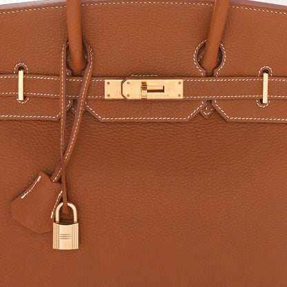 Hermes Togo Birkin 35 Gold 7 of 9