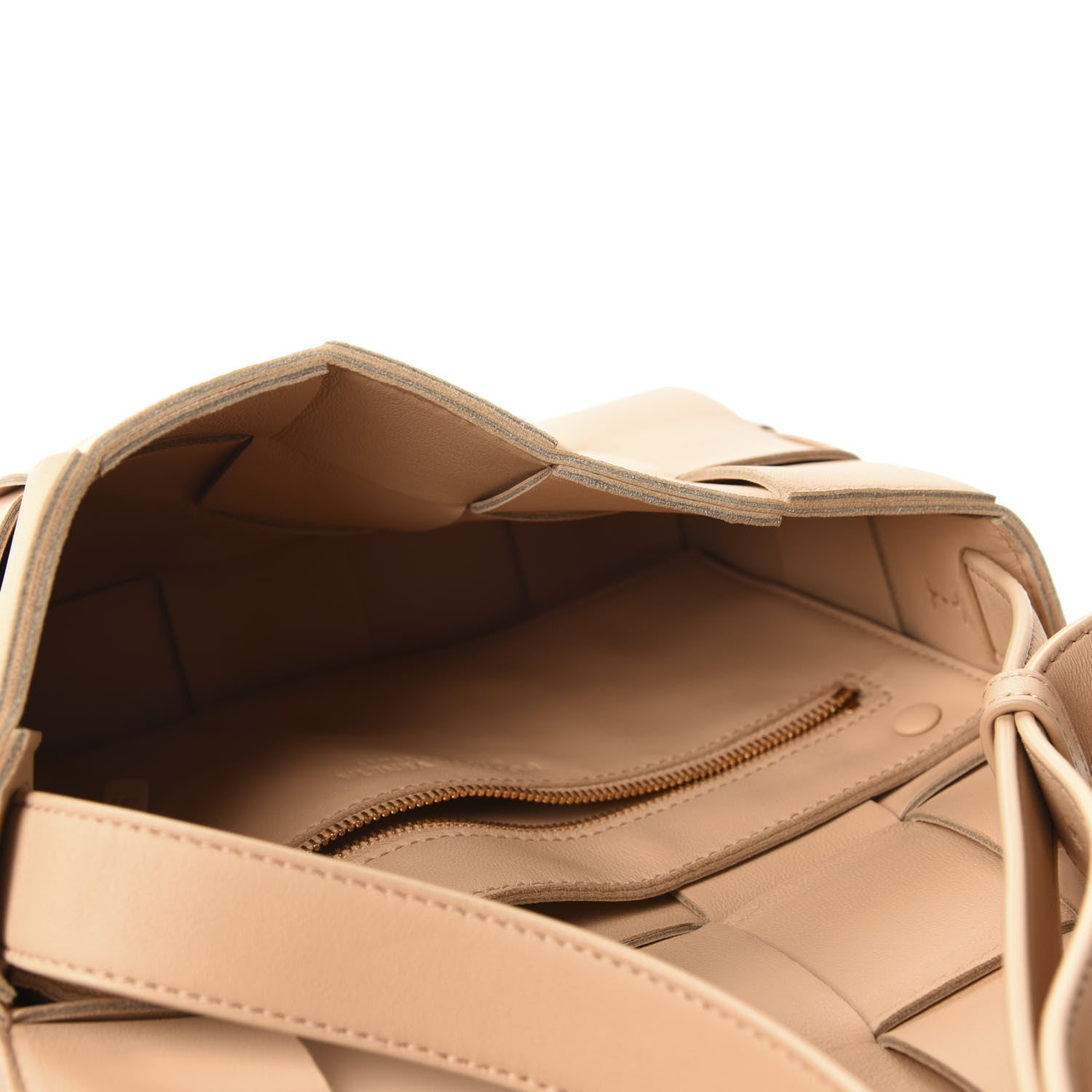 Bottega Veneta Nappa Maxi Intreccio Cassette Bag Almond 5 of 9