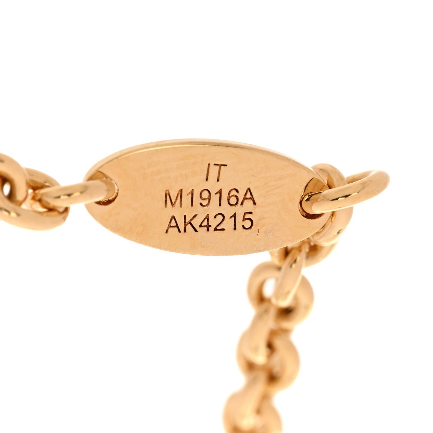 LV X TM Monogram Bracelet Gold White