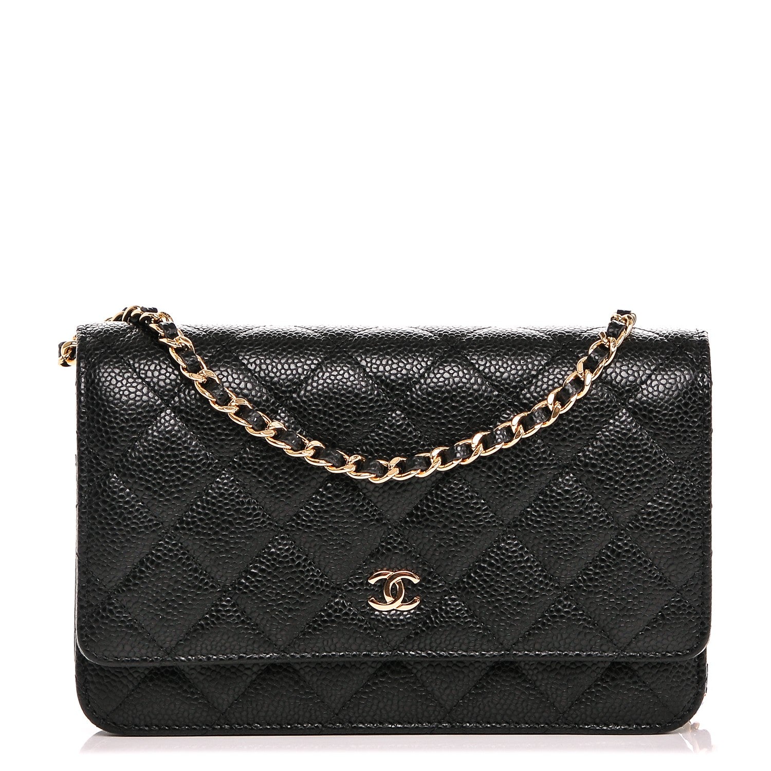 Chanel Caviar Quilted Wallet On Chain WOC Black 1 of 7