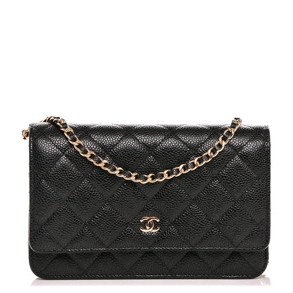 Chanel Caviar Quilted Wallet On Chain WOC Black 1 of 7