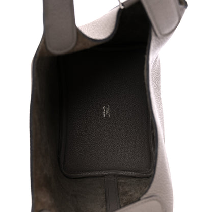 Hermes Taurillon Maurice Picotin Lock 18 PM Gris Asphalte 5 of 10