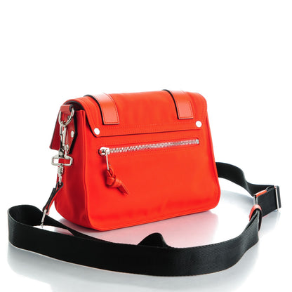 Proenza Schouler Nylon Calfskin PS1 Pouch Messenger Fire Red 3 of 7