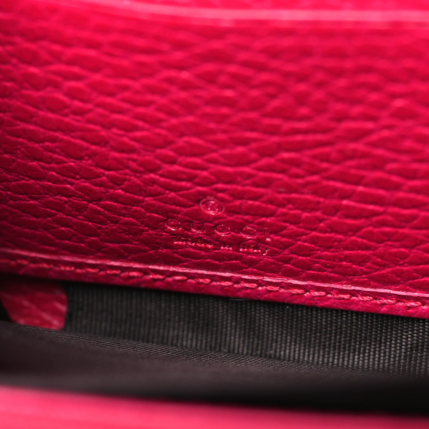 Gucci Calfskin Butterfly Farfalla Zip Around Wallet Pink 6 of 9