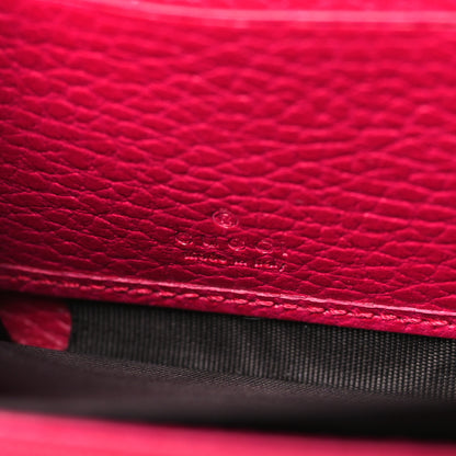 Gucci Calfskin Butterfly Farfalla Zip Around Wallet Pink 6 of 9