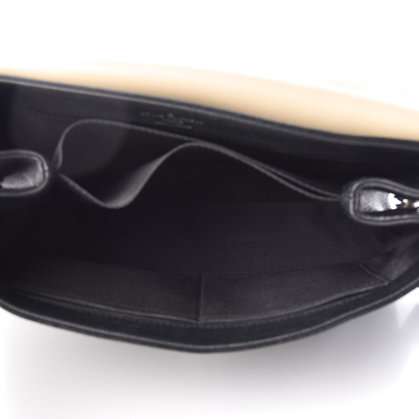 Soft Calfskin Lockme II Top Handle Vanille Black