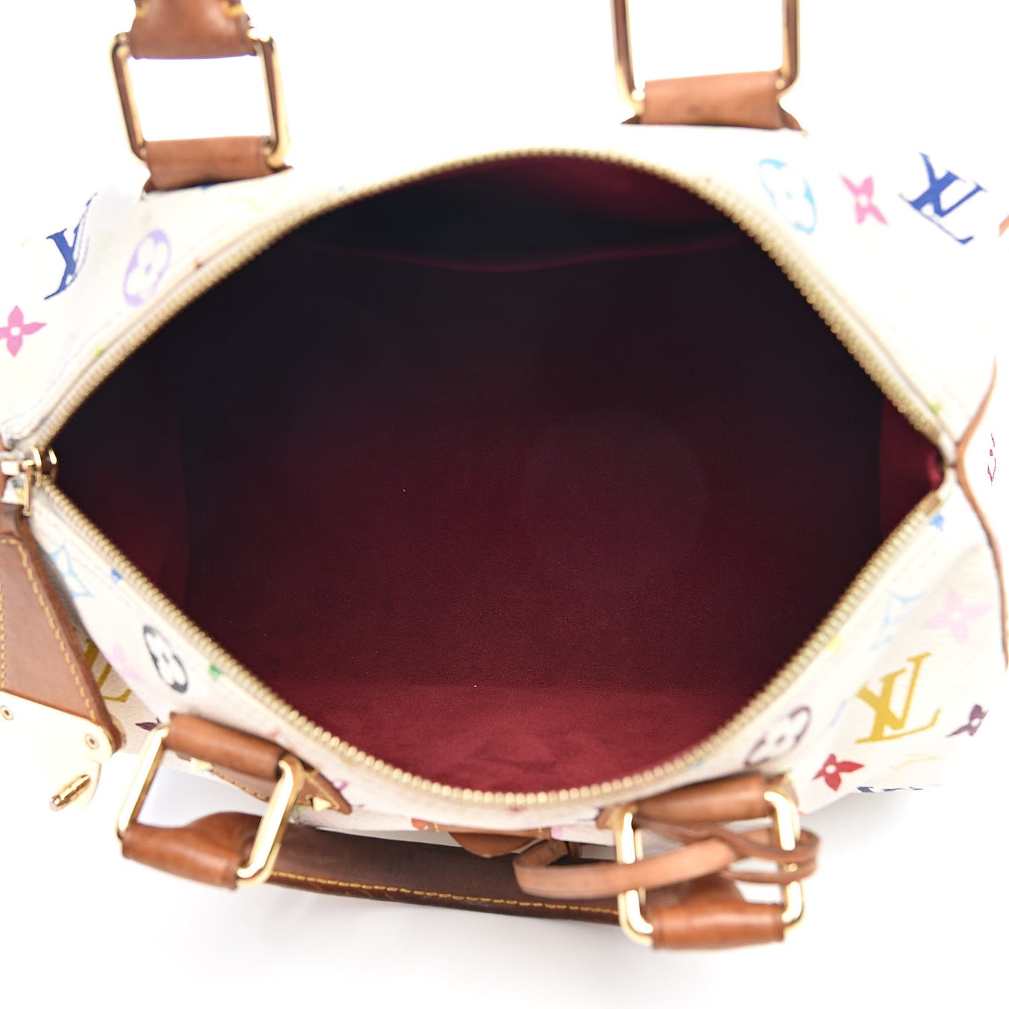 Monogram Multicolor Speedy 30 White