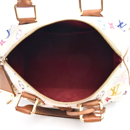 Louis Vuitton Monogram Multicolor Speedy 30 White 5 of 14