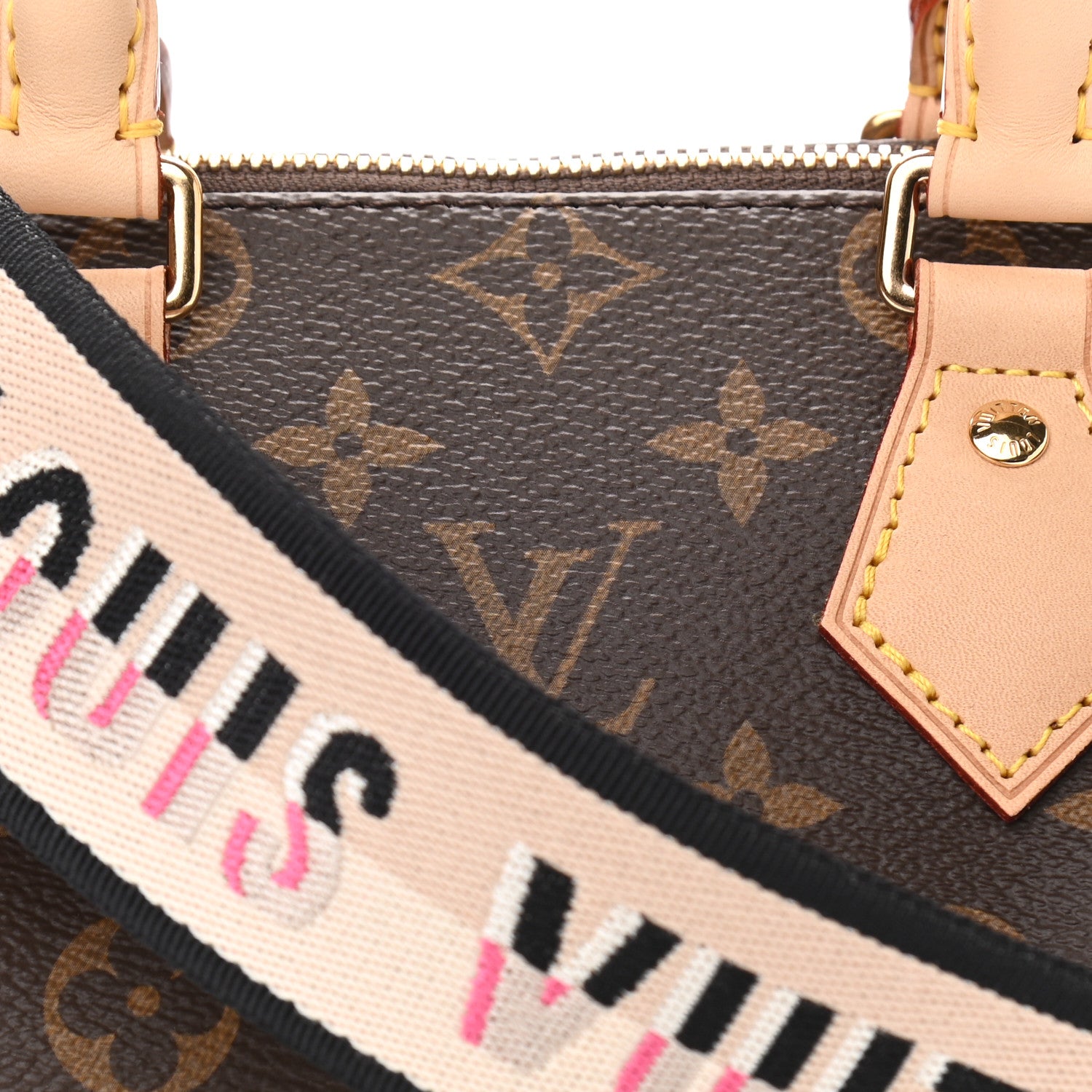 Louis Vuitton Monogram Speedy Bandouliere 20 Black 7 of 10