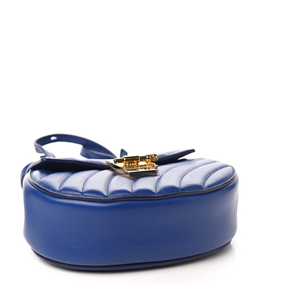 Chloe Calfskin Quilted Mini Drew Bijou Shoulder Bag Majesty Blue 3 of 8