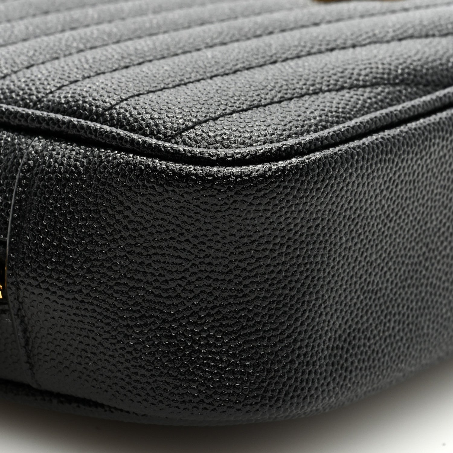Saint Laurent Grain De Poudre Matelasse Monogram Mini Lou Camera Bag Black 7 of 8