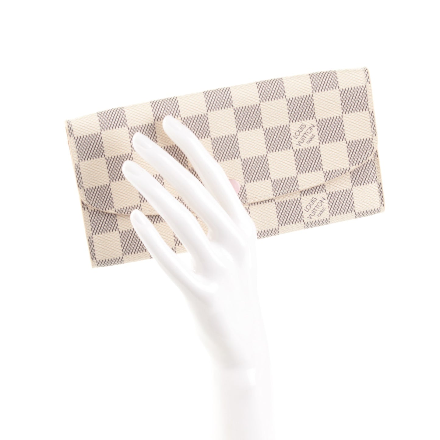 Damier Azur Emilie Wallet Rose Ballerine