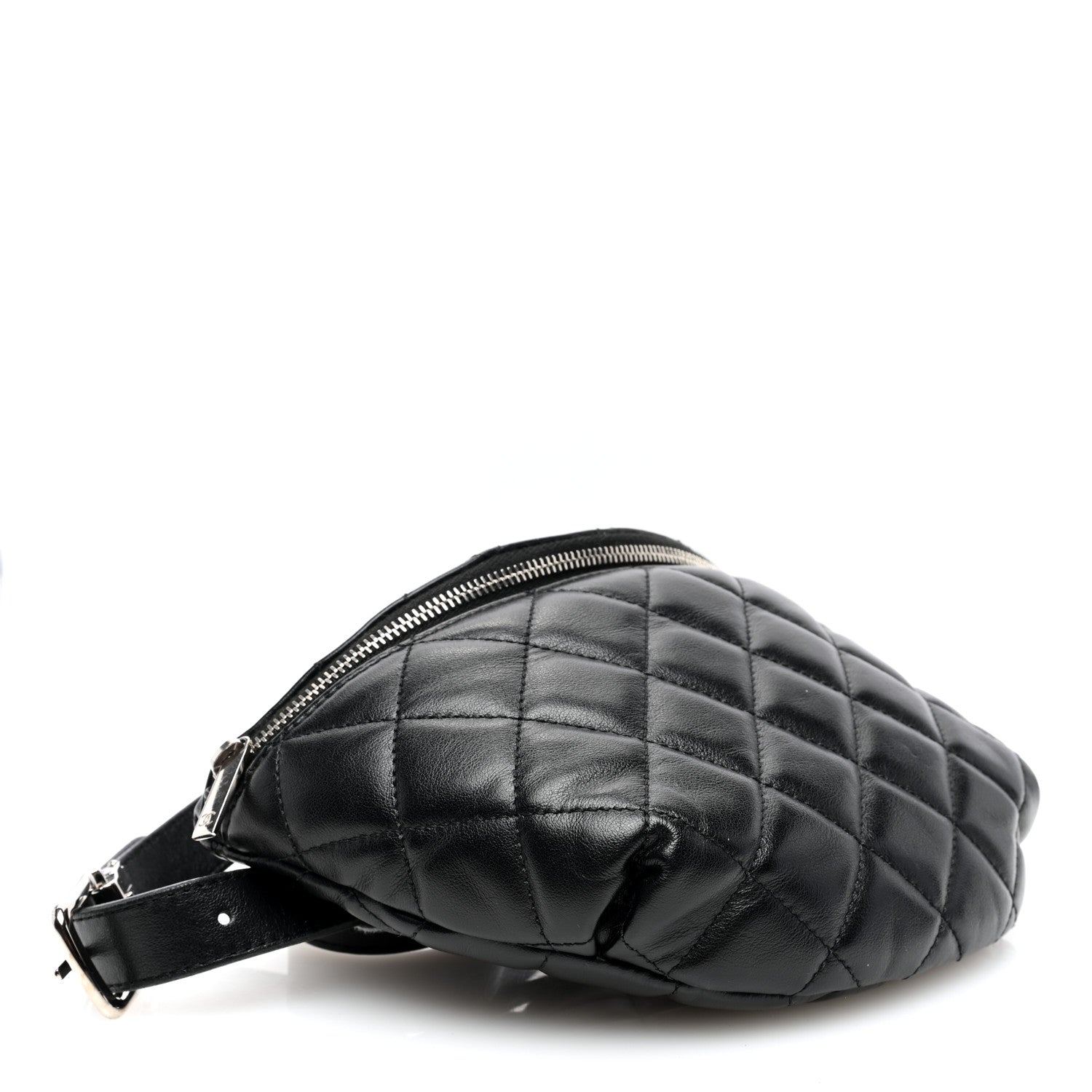 Chanel Calfskin Quilted Waist Belt Bag Black 4 of 10