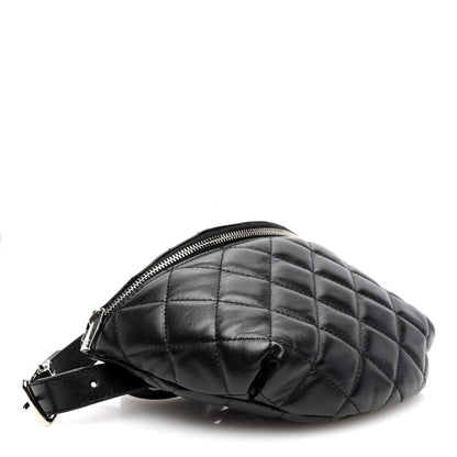 Chanel Calfskin Quilted Waist Belt Bag Black 4 of 10