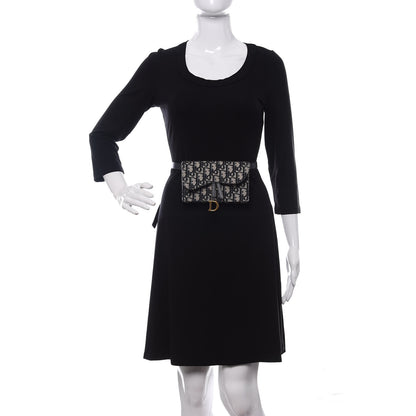 Christian Dior Oblique Saddle Belt Bag Blue 2 of 10