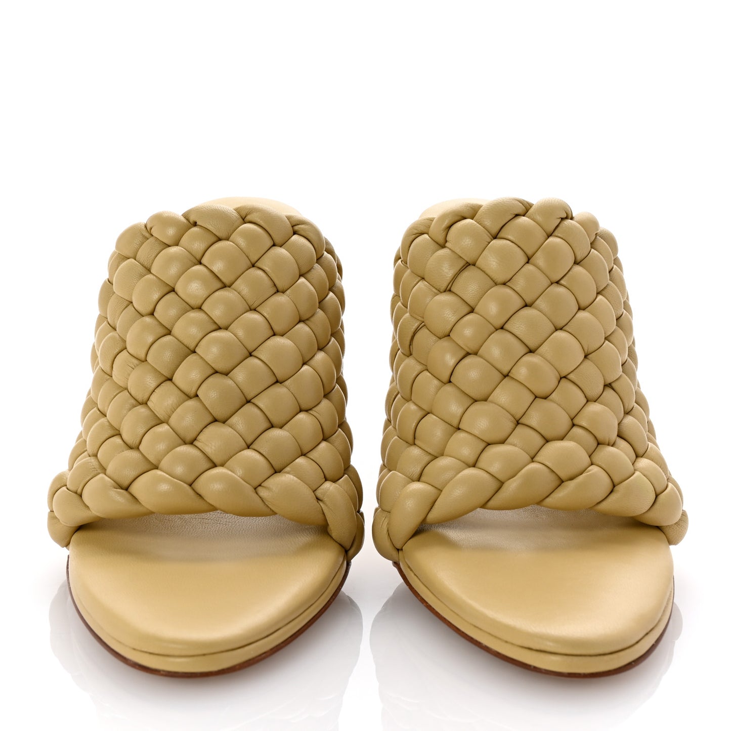 Nappa Padded Intreccio The Curve Sandals 39.5 Tapioca