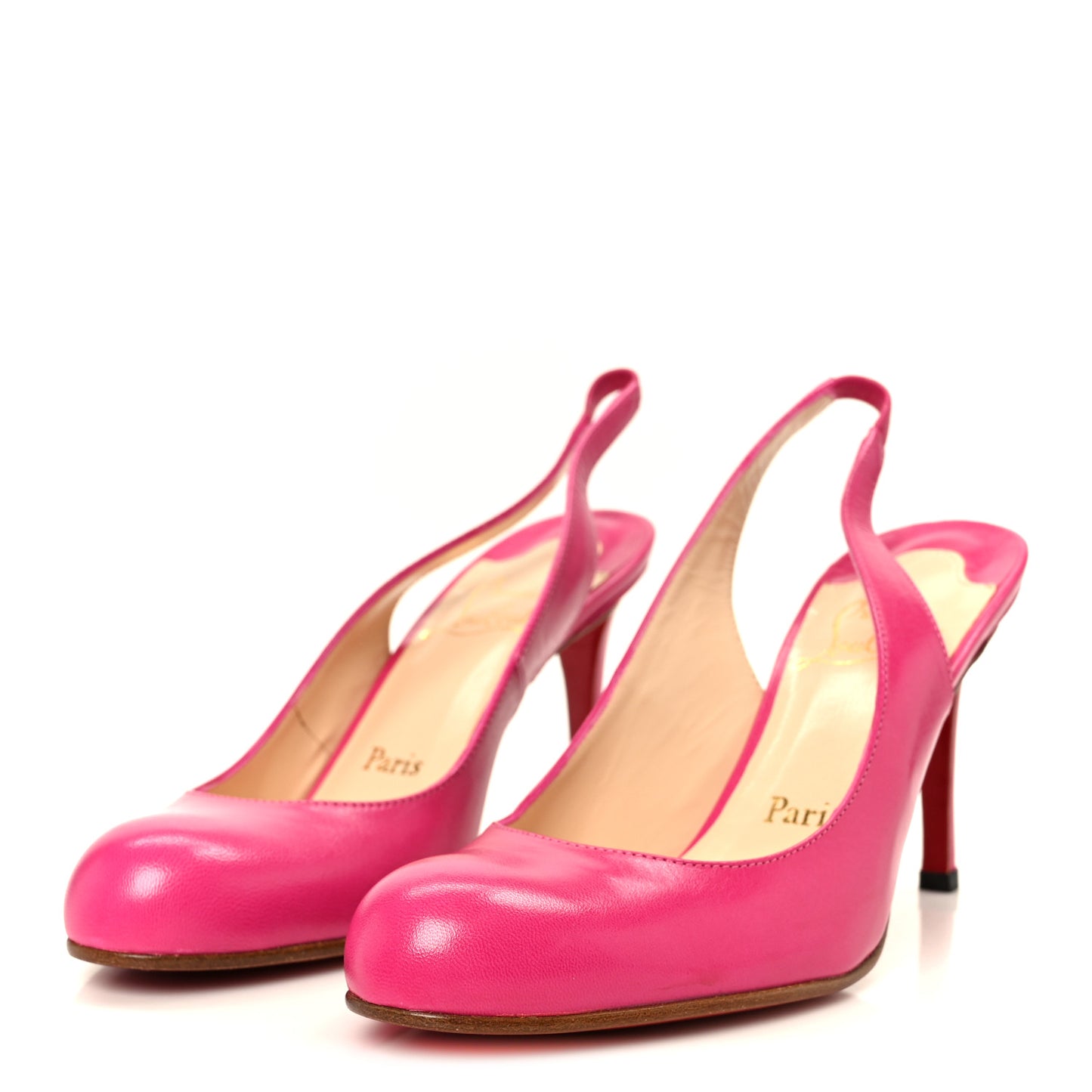 Calfskin Fifi Sling 85 Pumps 37 Hot Pink