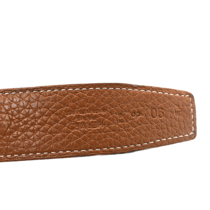 Hermes Box Togo 32mm H Belt 90 36 Black Gold 3 of 6