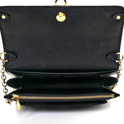 Louis Vuitton Empreinte Vavin Chain Wallet Black 5 of 9