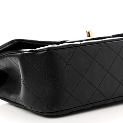 Chanel Lambskin Quilted Mini Top Handle Rectangular Flap Black 9 of 12