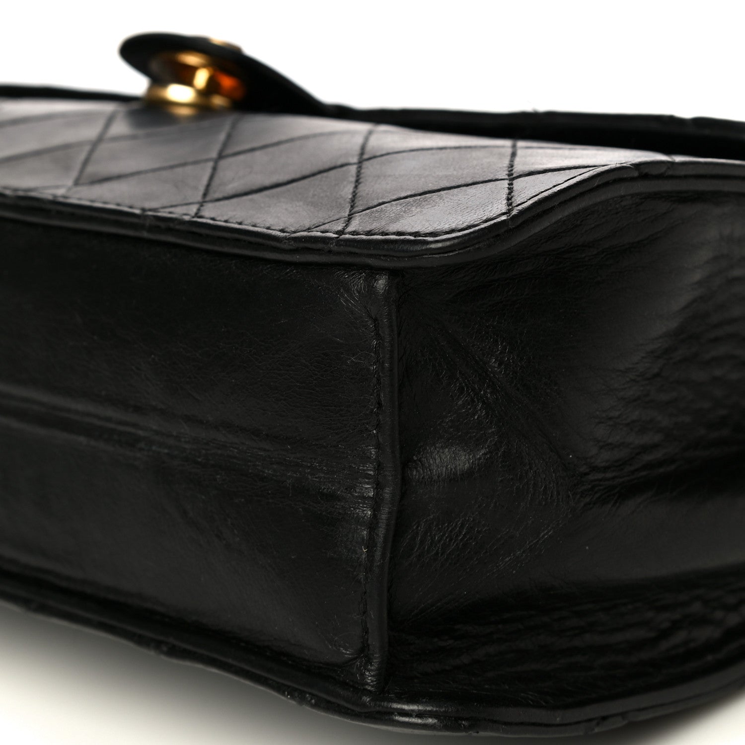 Chanel Lambskin Quilted Medium Single Flap Black 9 of 15