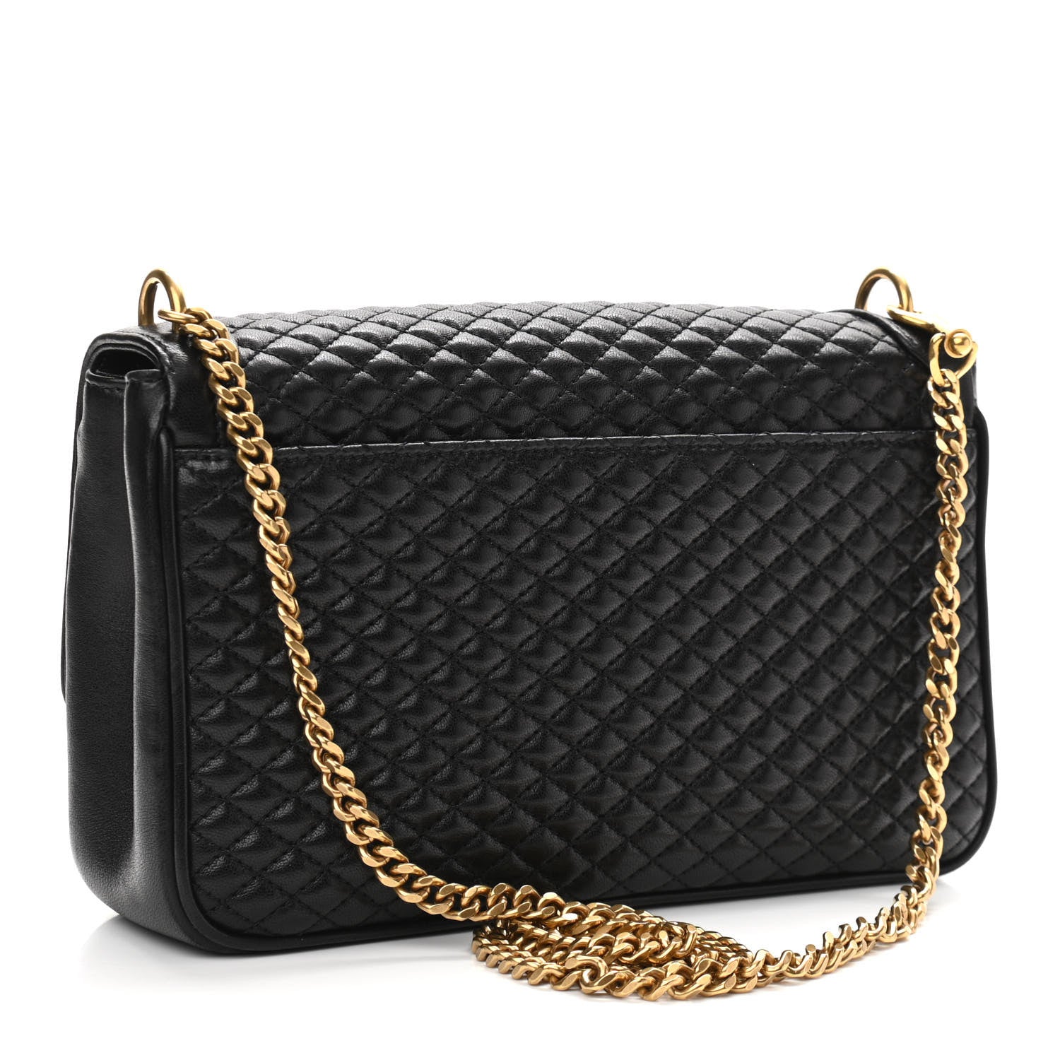 Saint Laurent Lambskin Quilted Victoire Shoulder Bag Black 3 of 13
