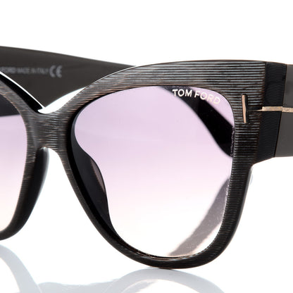 Tom Ford Acetate Anoushka Cat Eye Sunglasses TF371 Dove Grey 6 of 7