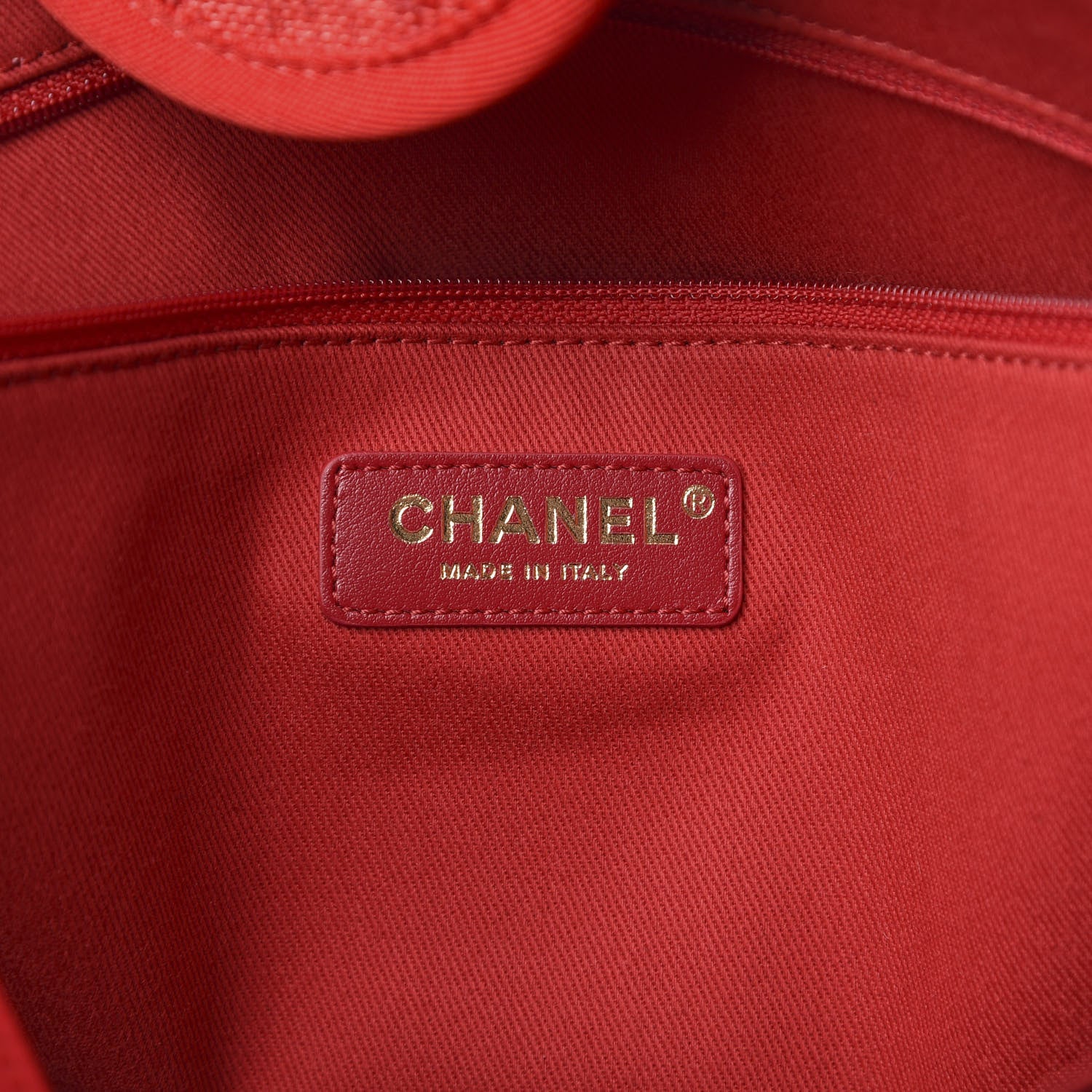 Chanel Mixed Fibers Striped Medium Deauville Tote Red 6 of 12