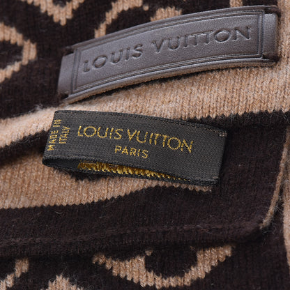 Louis Vuitton Cashmere Monogram Inventeur Scarf 4 of 4