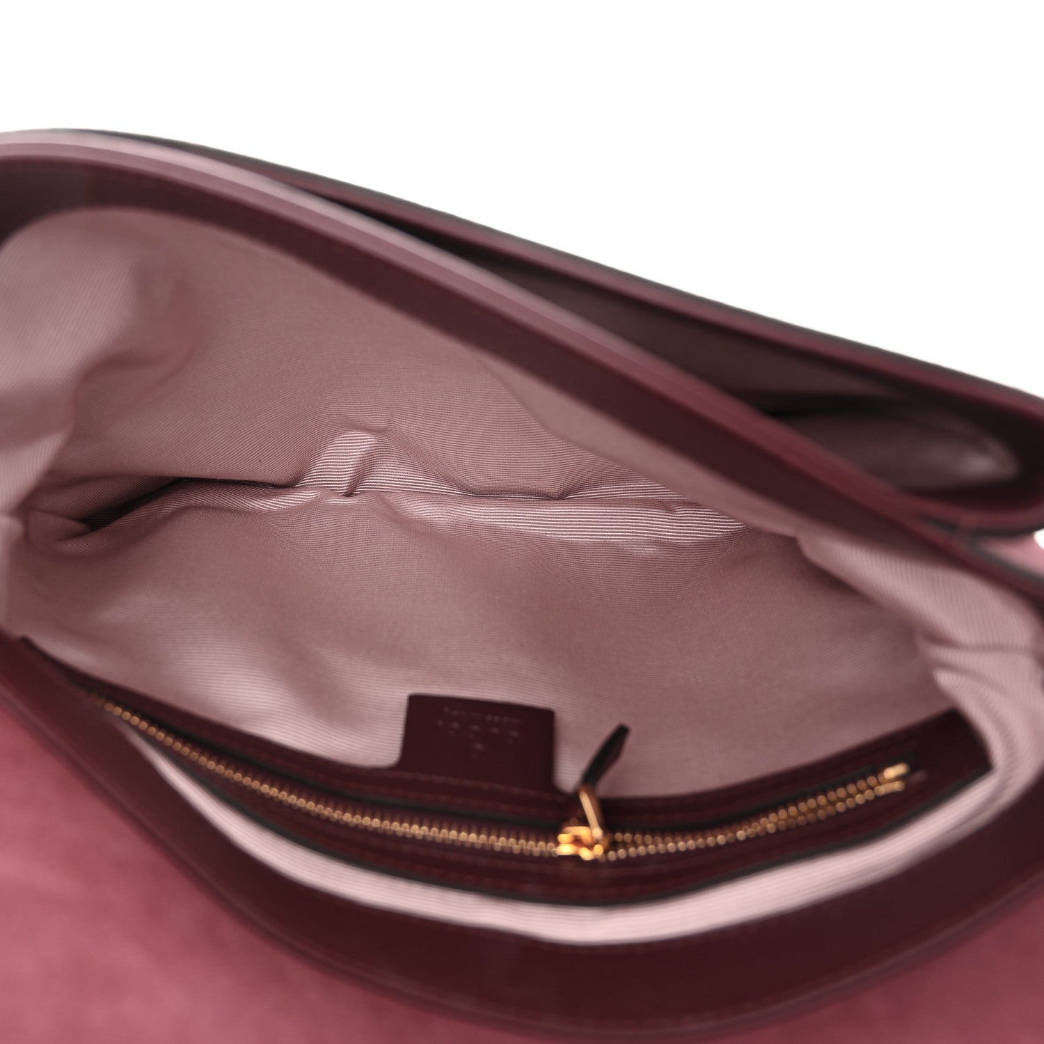 Gucci Suede Medium Arli Flap Shoulder Bag Vintage Bordeaux 5 of 11