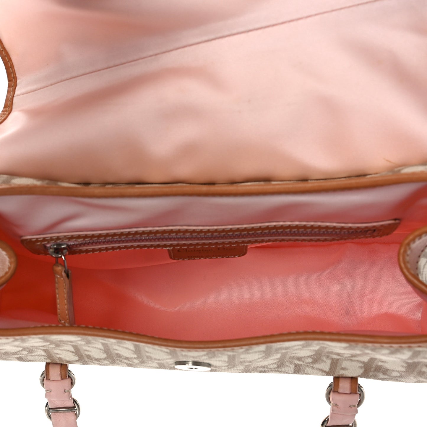 Monogram Romantique Trotter Flap Bag Beige Rose Clair