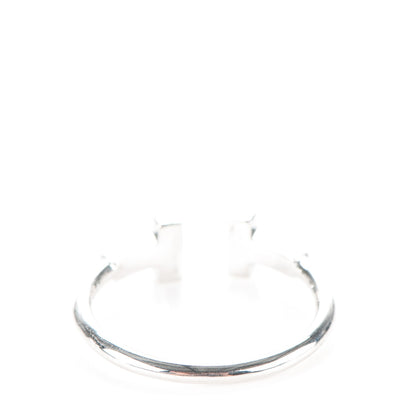 Tiffany 18K White Gold Diamond T Wire Ring 52 6 2 of 5