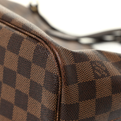Louis Vuitton Damier Ebene Neo Neverfull MM Rose Ballerine 28 of 31