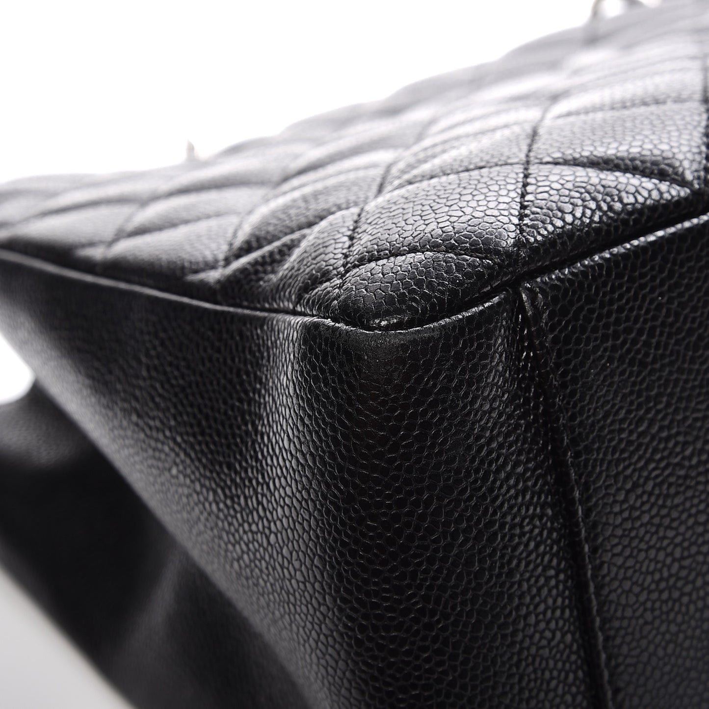 Caviar Quilted Grand Shopping Tote GST Black