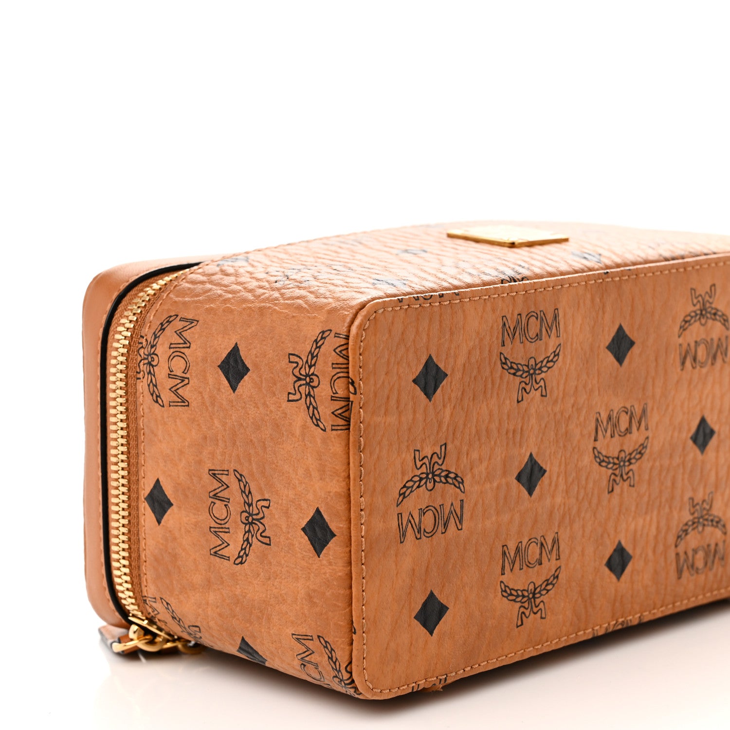 MCM Visetos Rockstar Vanity Case Cognac 8 of 9