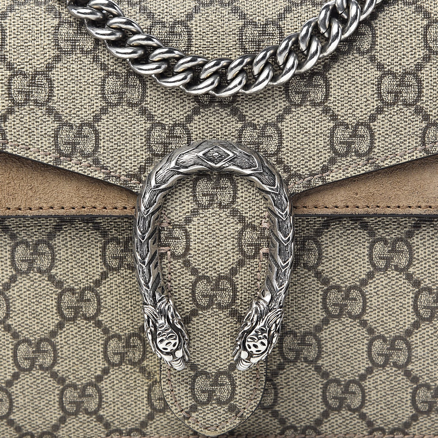 GG Supreme Monogram Mini Dionysus Shoulder Bag Taupe