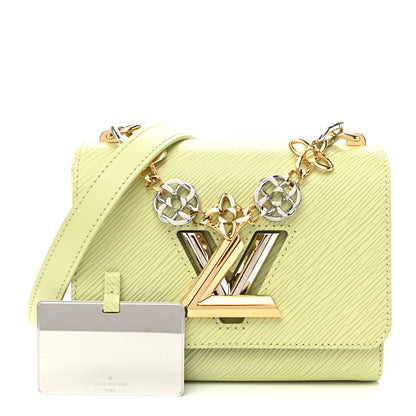 Louis Vuitton Epi Twist Flowers Chain Shoulder Bag Mini Light Green 3 of 10