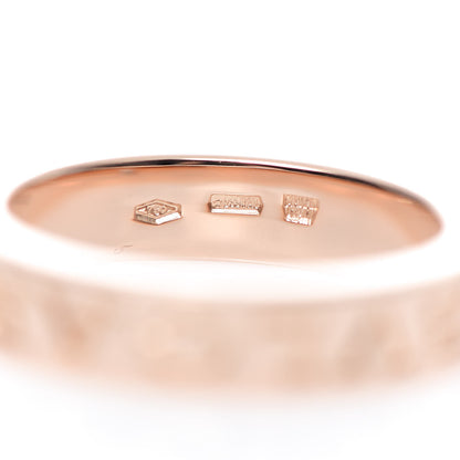 Bulgari 18K Rose Gold Diamond B.Zero1 Essential Band Ring 50 5.25 4 of 5