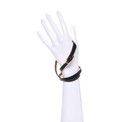 Hermes Chamonix Hapi 3 Triple Tour Wrap Bracelet M Black 2 of 10