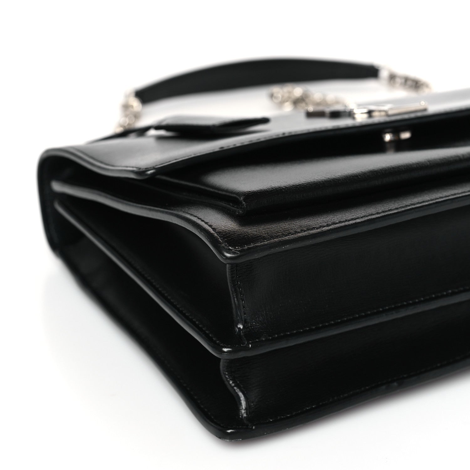 Saint Laurent Calfskin Medium Monogram Sunset Black 7 of 10