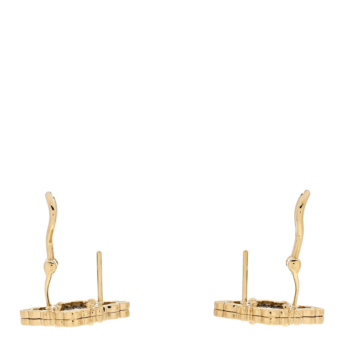 18K Yellow White Gold Opera Tulle Earrings
