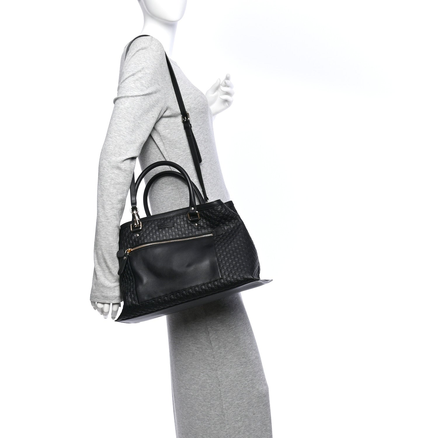 Gucci Soft Microguccissima Medium Tote Black 2 of 10