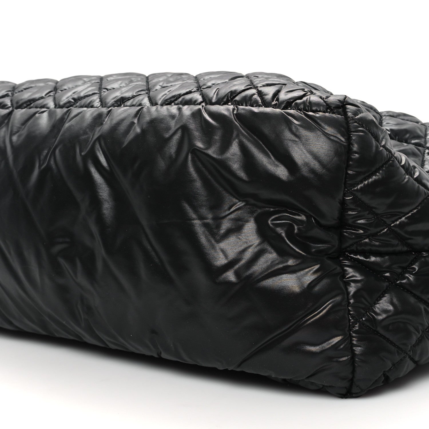 Chanel Nylon Quilted Large Coco Cocoon Tote Black 10 of 10