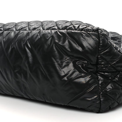 Chanel Nylon Quilted Large Coco Cocoon Tote Black 10 of 10